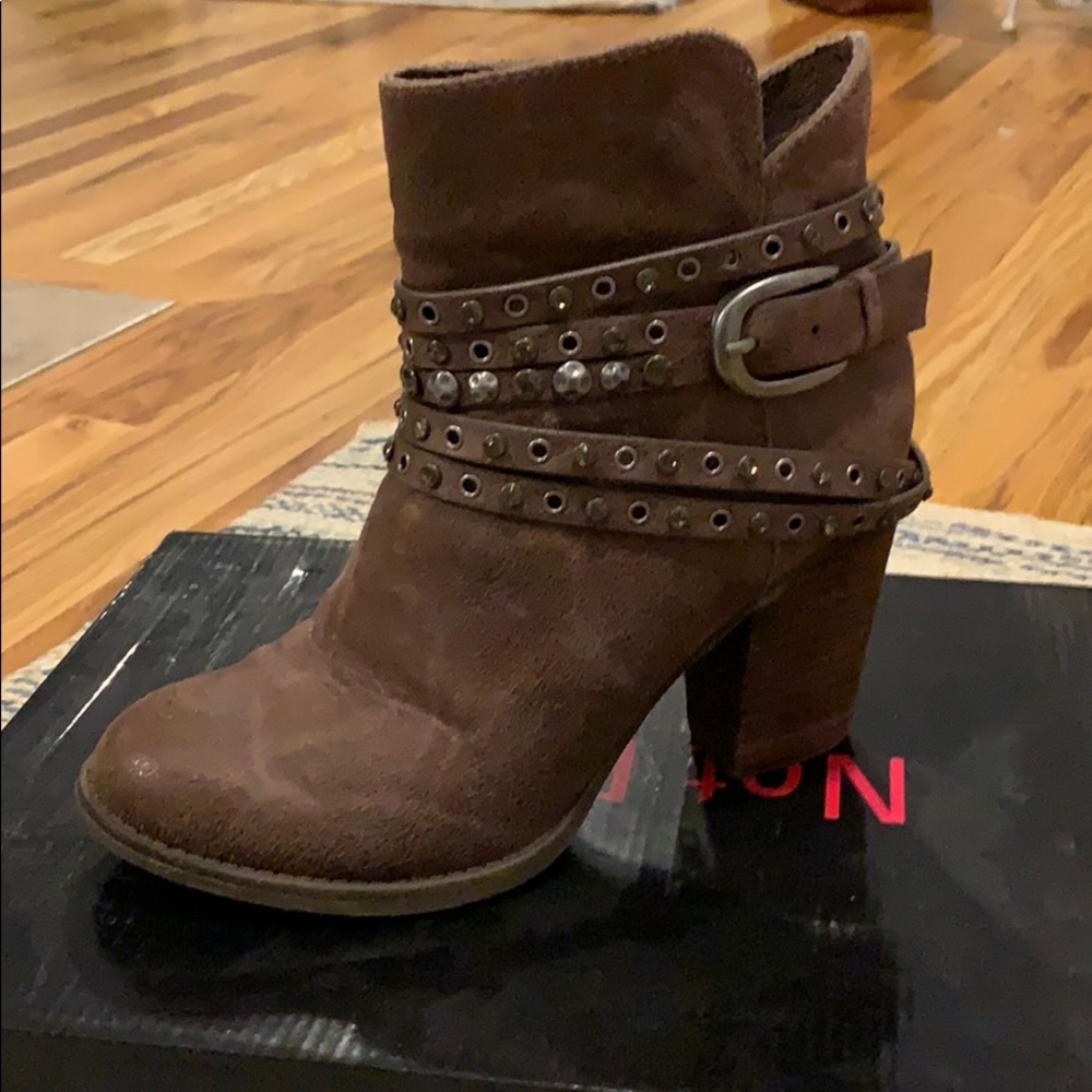 Not rated brown detailed ankle boots